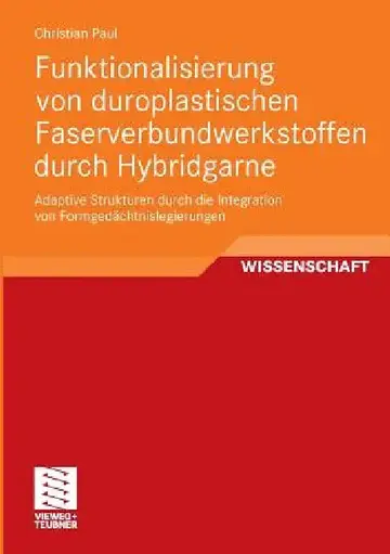 Cover of Funktionalisierung Von Duroplastischen Faserverbundwerkstoffen Durch Hybridgarne