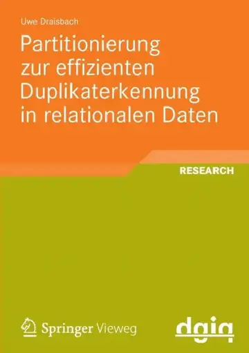 Cover of Partitionierung Zur Effizienten Duplikaterkennung in Relationalen Daten