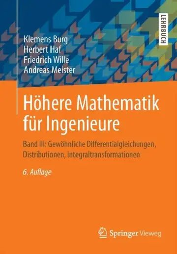 Cover of Höhere Mathematik Für Ingenieure