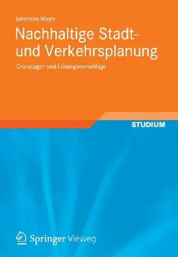 Cover of Nachhaltige Stadt- Und Verkehrsplanung