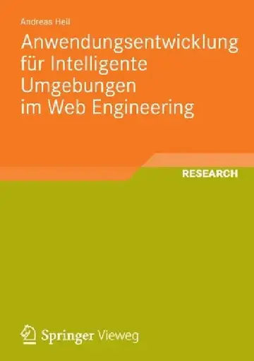 Cover of Anwendungsentwicklung Für Intelligente Umgebungen Im Web Engineering