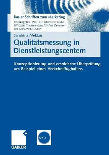 Cover of Qualitätsmessung in Dienstleistungscentern