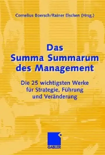 Cover of Das Summa Summarum Des Management