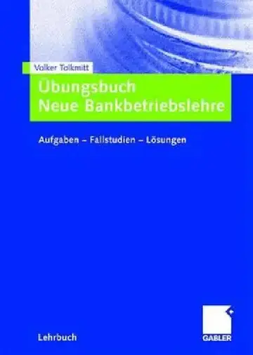 Cover of Übungsbuch Neue Bankbetriebslehre