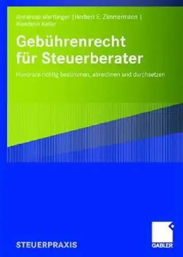 Cover of Gebührenrecht Für Steuerberater