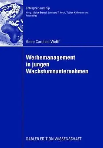 Cover of Werbemanagement in Jungen Wachstumsunternehmen