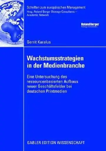 Cover of Wachstumsstrategien in Der Medienbranche