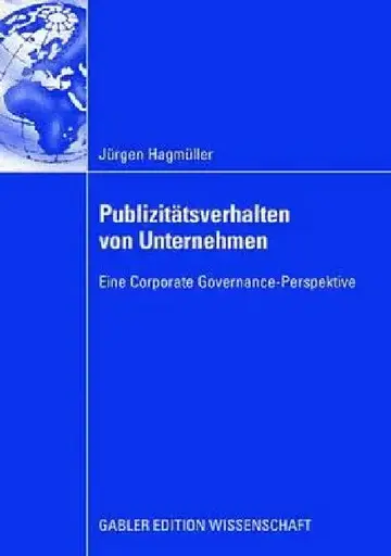 Cover of Publizitätsverhalten Von Unternehmen