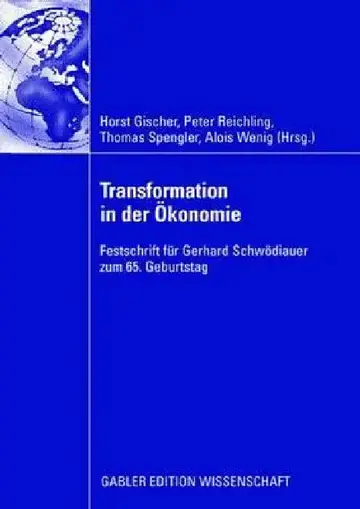 Cover of Transformation in Der Ökonomie