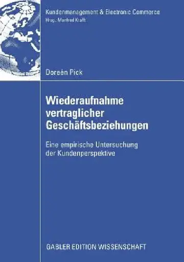 Cover of Wiederaufnahme Vertraglicher Geschäftsbeziehungen
