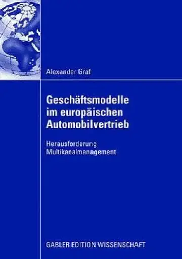 Cover of Geschäftsmodelle Im Europäischen Automobilvertrieb