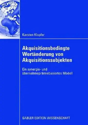 Cover of Akquisitionsbedingte Wertänderung Von Akquisitionssubjekten