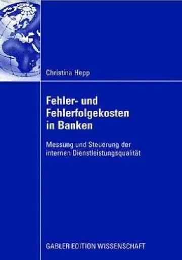 Cover of Fehler Und Fehlerfolgekosten in Banken