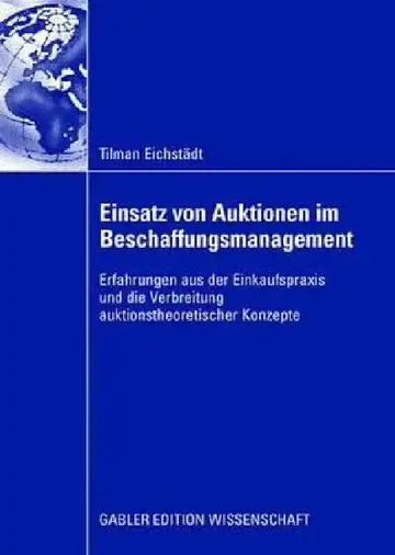 Cover of Einsatz Von Auktionen Im Beschaffungsmanagement