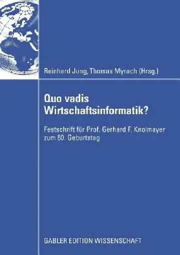 Cover of Quo Vadis Wirtschaftsinformatik?