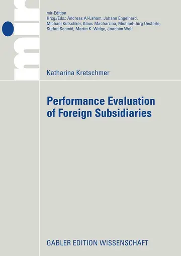 Cover of Performance Evaluation of Foreign Subsidiaries
