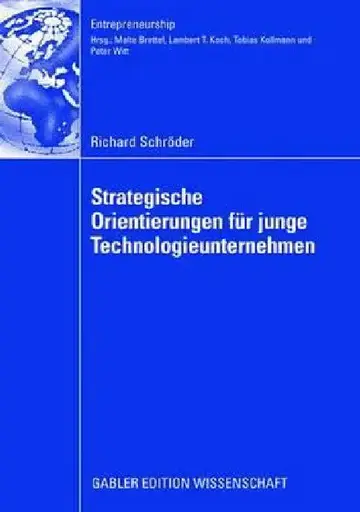 Cover of Strategische Orientierungen Für Junge Technologieunternehmen
