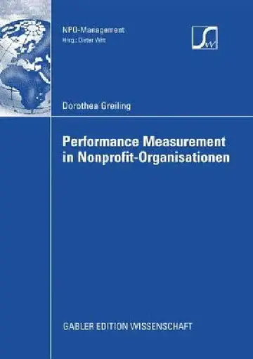 Cover of Performance Measurement in Nonprofit-Organisationen