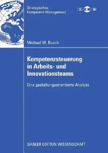 Cover of Kompetenzsteuerung in Arbeits- Und Innovationsteams