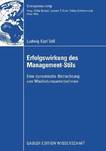 Cover of Erfolgswirkung Des Management-Stils