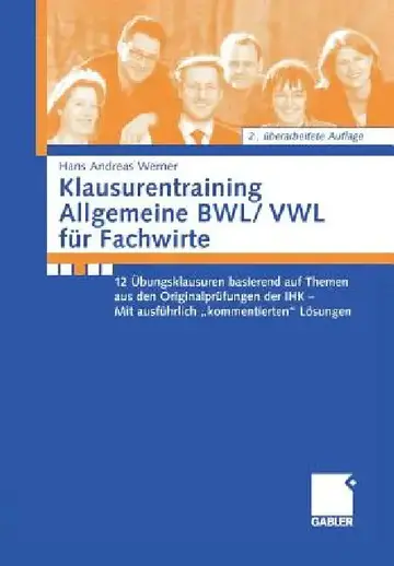 Cover of Klausurentraining Allgemeine Bwl/Vwl Für Fachwirte