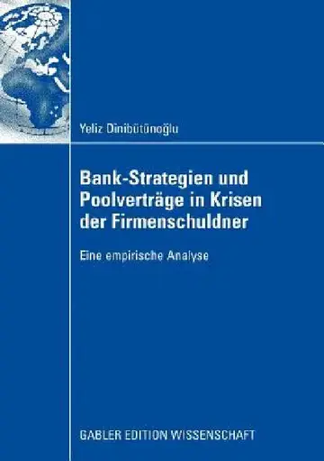 Cover of Bank-Strategien Und Poolverträge in Krisen Der Firmenschuldner