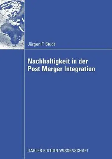 Cover of Nachhaltigkeit in Der Post Merger Integration