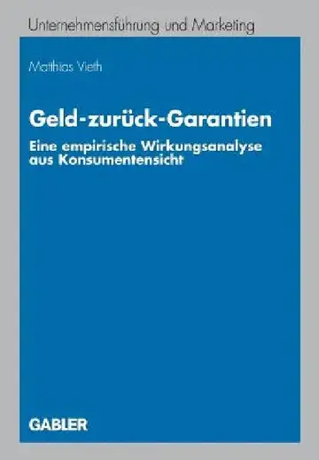 Cover of Geld-Zurück-Garantien