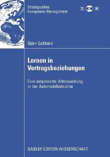 Cover of Lernen in Vertragsbeziehungen