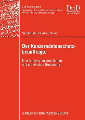 Cover of Der Konzerndatenschutzbeauftragte