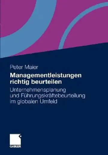 Cover of Managementleistungen Richtig Beurteilen