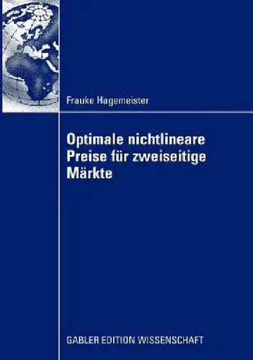Cover of Optimale Nichtlineare Preise Für Zweiseitige Märkte