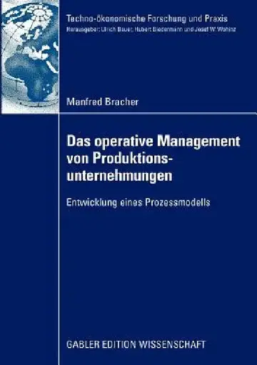 Cover of Das Operative Management Von Produktionsunternehmungen
