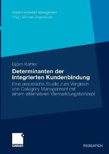 Cover of Determinanten Der Integrierten Kundenbindung