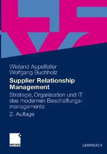 Cover of Supplier Relationship Management