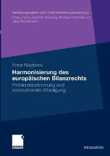 Cover of Harmonisierung Des Europäischen Bilanzrechts
