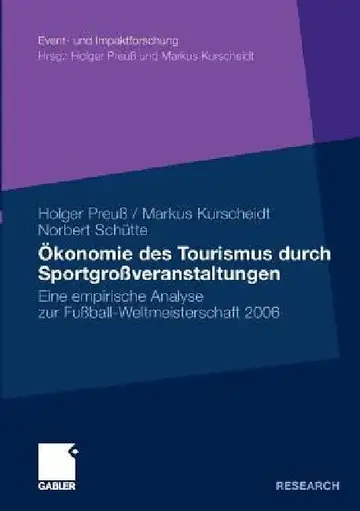 Cover of Ökonomie Des Tourismus Durch Sportgroßveranstaltungen