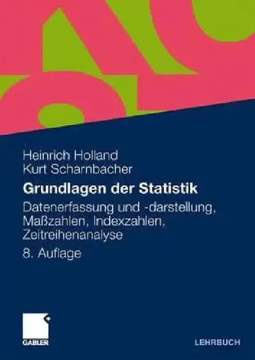 Cover of Grundlagen Der Statistik