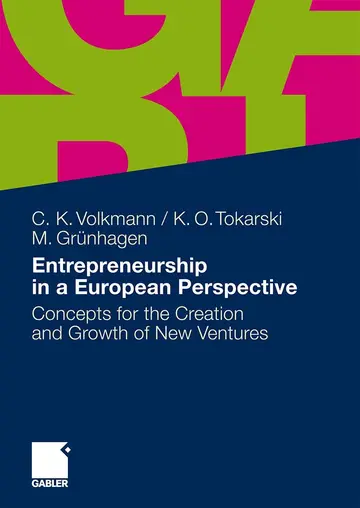 Cover of Entrepreneurship in a European Perspective