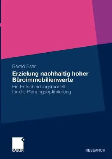 Cover of Erzielung Nachhaltig Hoher Büroimmobilienwerte