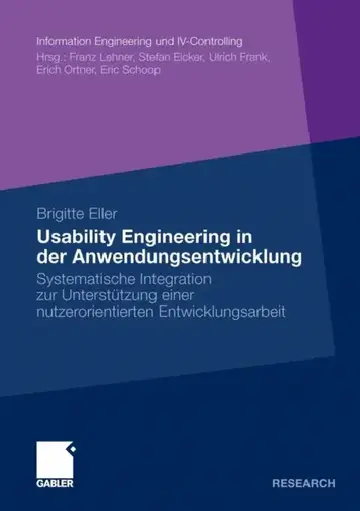 Cover of Usability Engineering in Der Anwendungsentwicklung