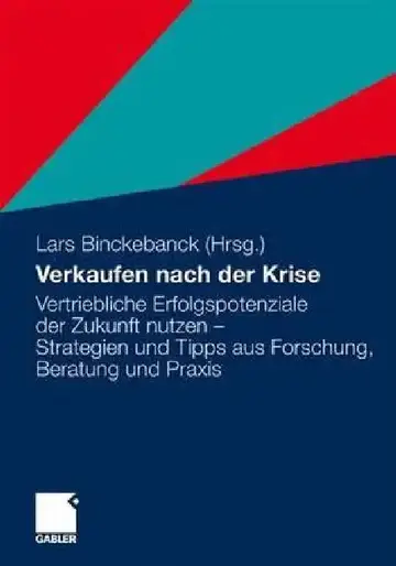 Cover of Verkaufen Nach Der Krise