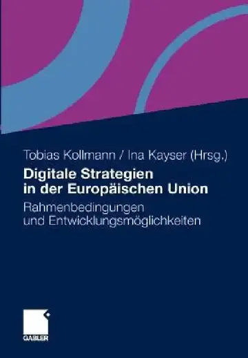 Cover of Digitale Strategien in Der Europäischen Union