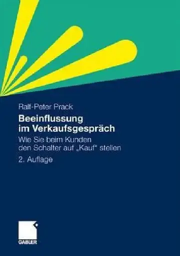 Cover of Beeinflussung Im Verkaufsgespräch