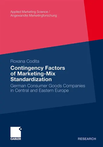 Cover of Contingency Factors of Marketing-Mix Standardization
