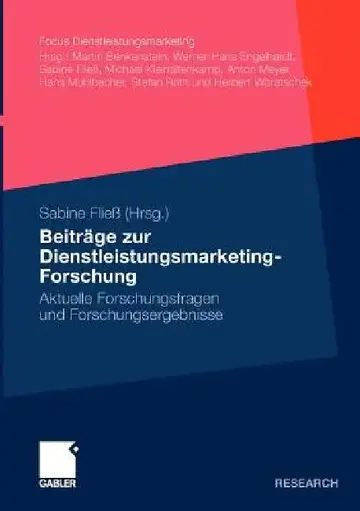 Cover of Beiträge Zur Dienstleistungsmarketing-Forschung