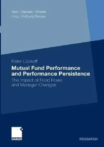 Cover of Mutual Fund Performance and Performance Persistence
