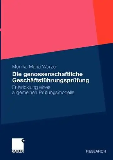 Cover of Die Genossenschaftliche Geschäftsführungsprüfung