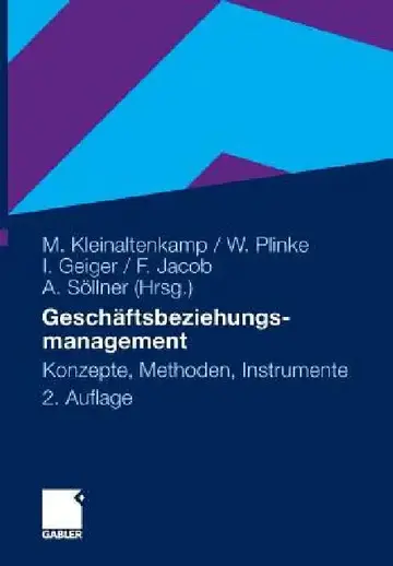 Cover of Geschäftsbeziehungsmanagement