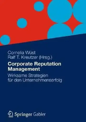 Cover of Corporate Reputation Management